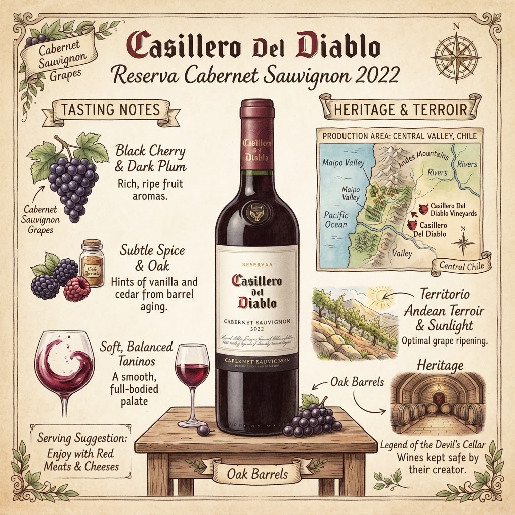Casillero Del Diablo Reserva Cabernet Sauvignon 2022