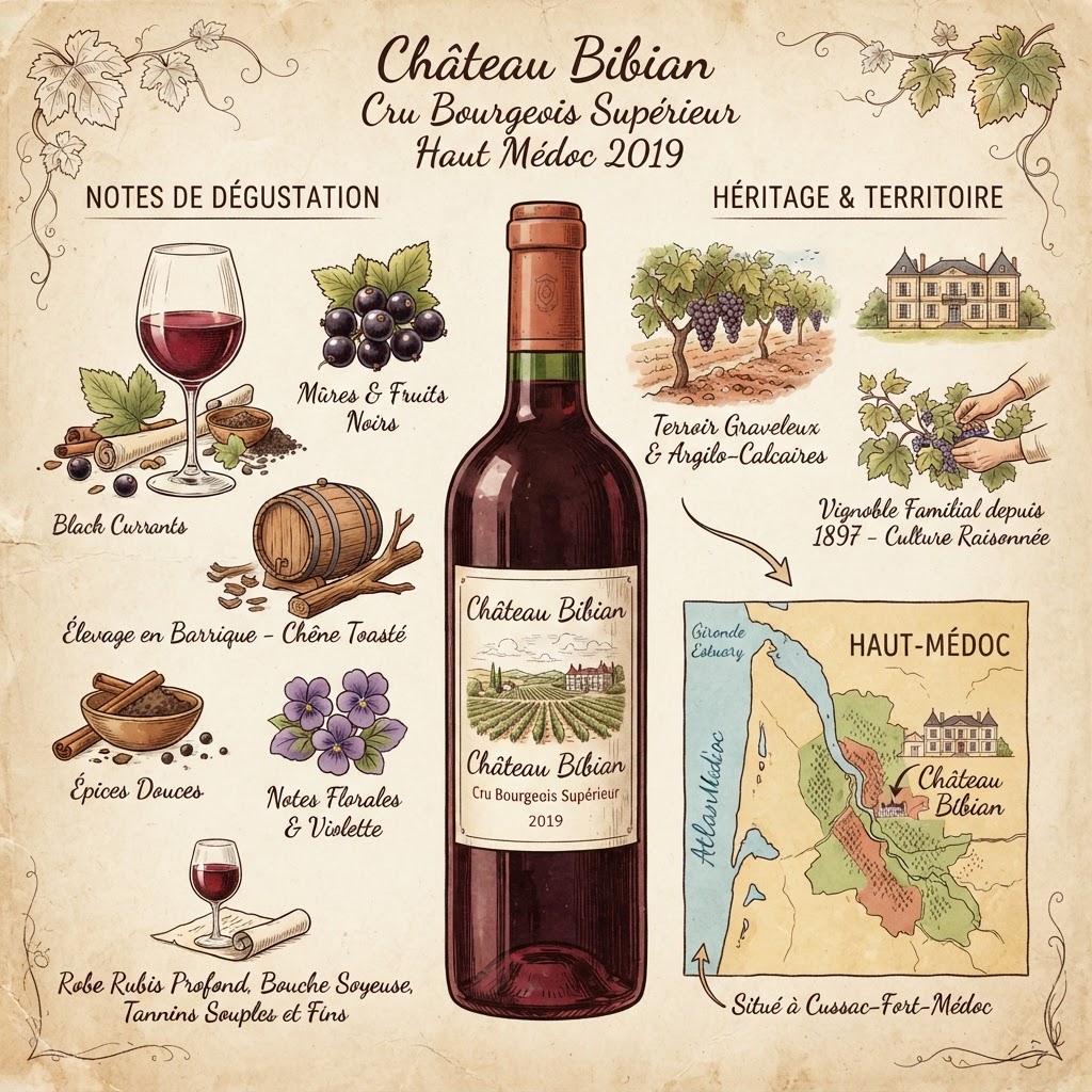 Château Bibian Cru Bourgeois Supérieur Haut Médoc 2019