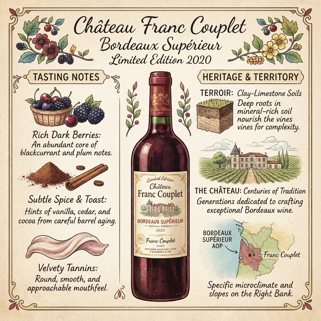Château Franc Couplet Bordeaux Supérieur Limited Edition 2020