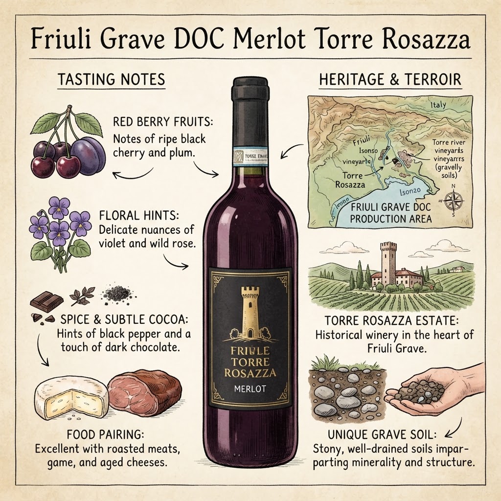 Friuli Grave DOC Merlot Torre Rosazza