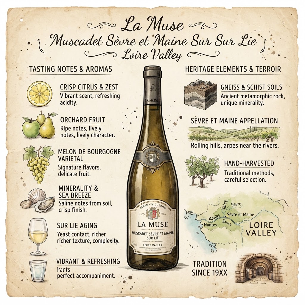La Muse Muscadet Sèvre et Maine Sur Lie Loire Valley