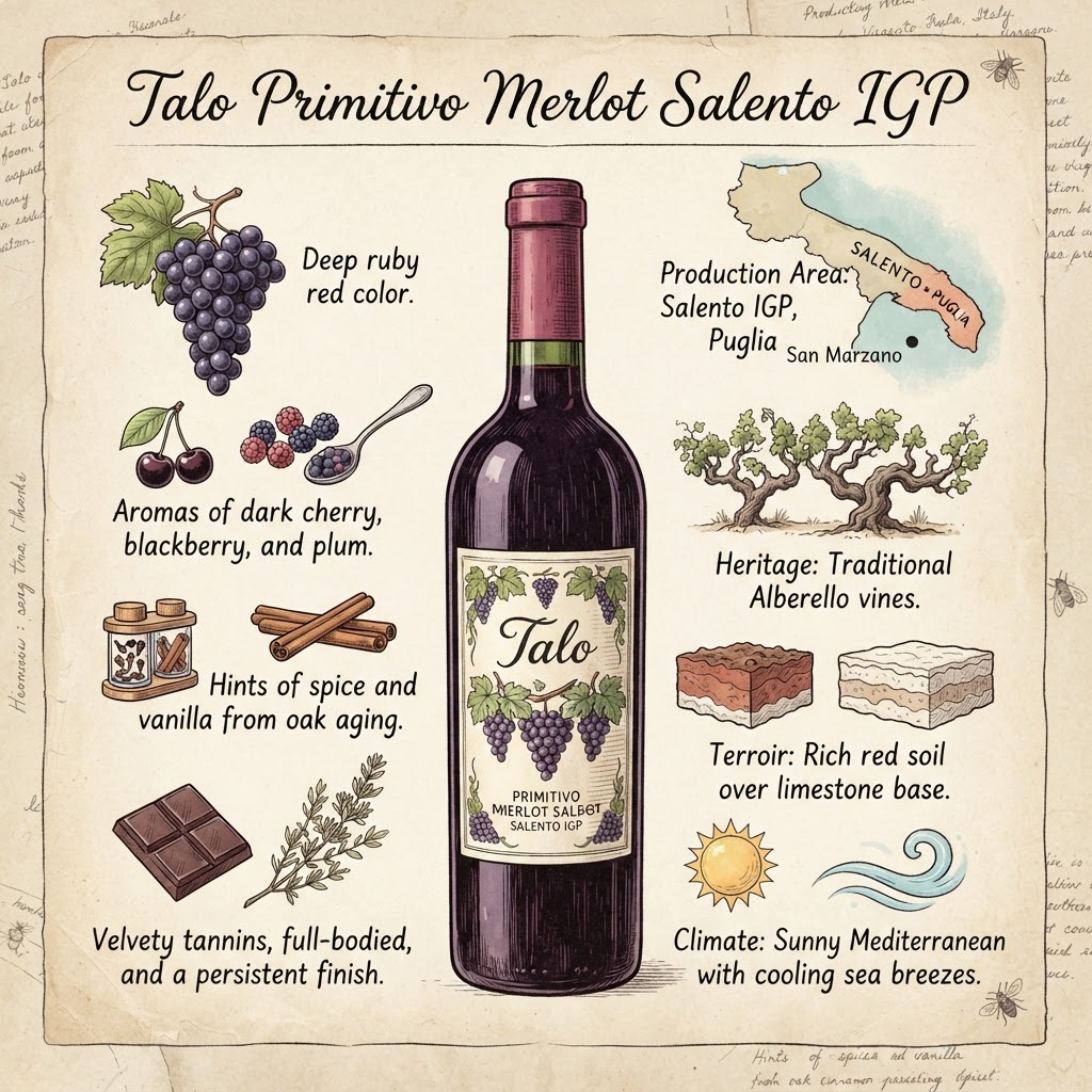 San Marzano Talo Primitivo Merlot Salento IGP