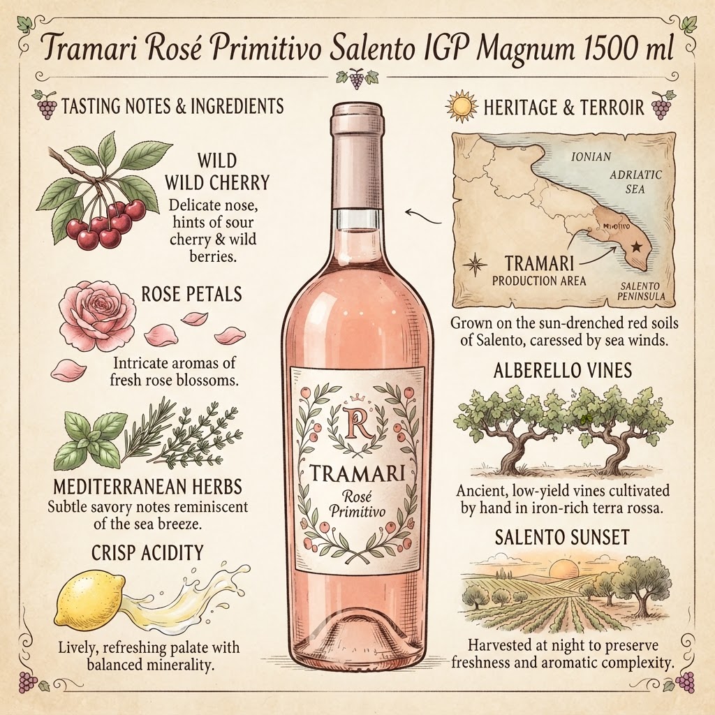 San Marzano Tramari Rosé Primitivo Salento IGP Magnum 1500 ml