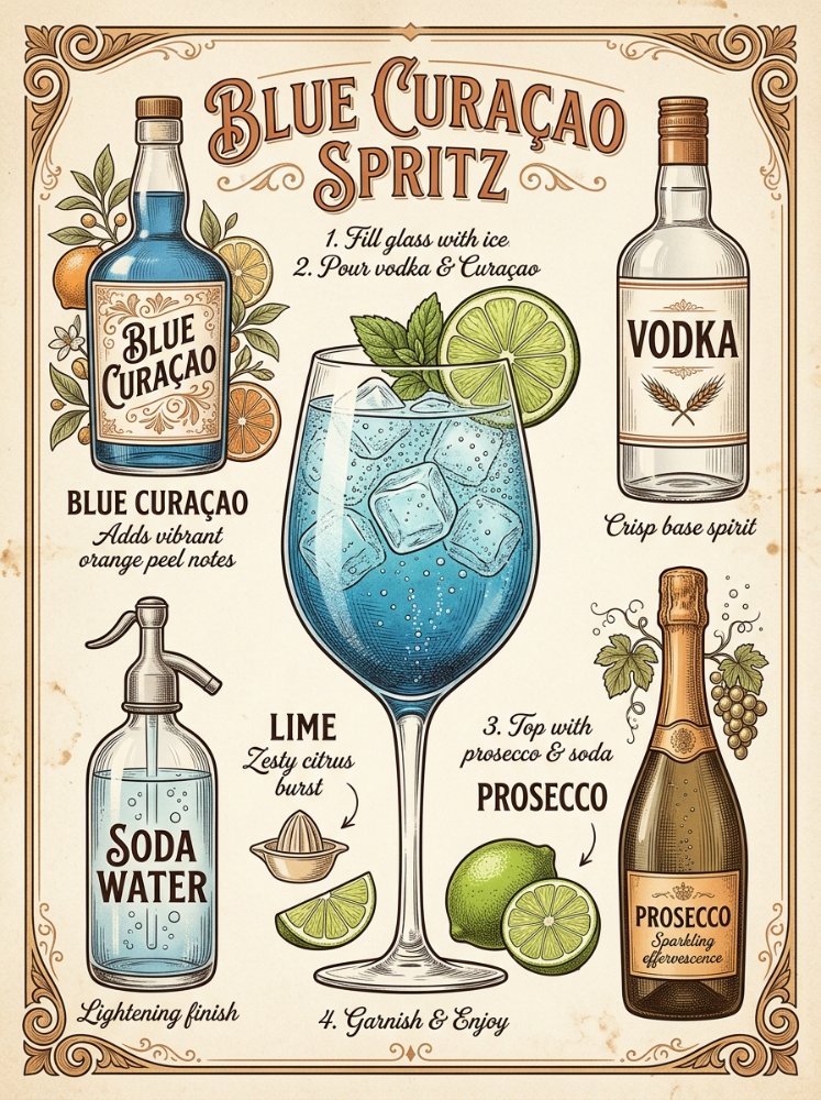 Blue Curaçao Spritz