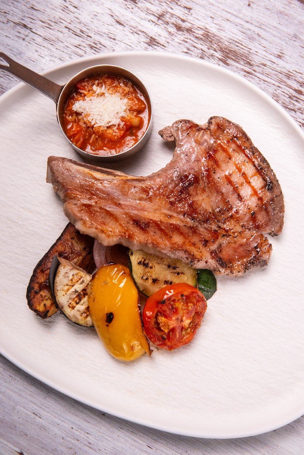 Chuleta de cerdo a la parrilla