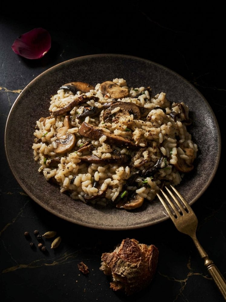 Cơm risotto nấm