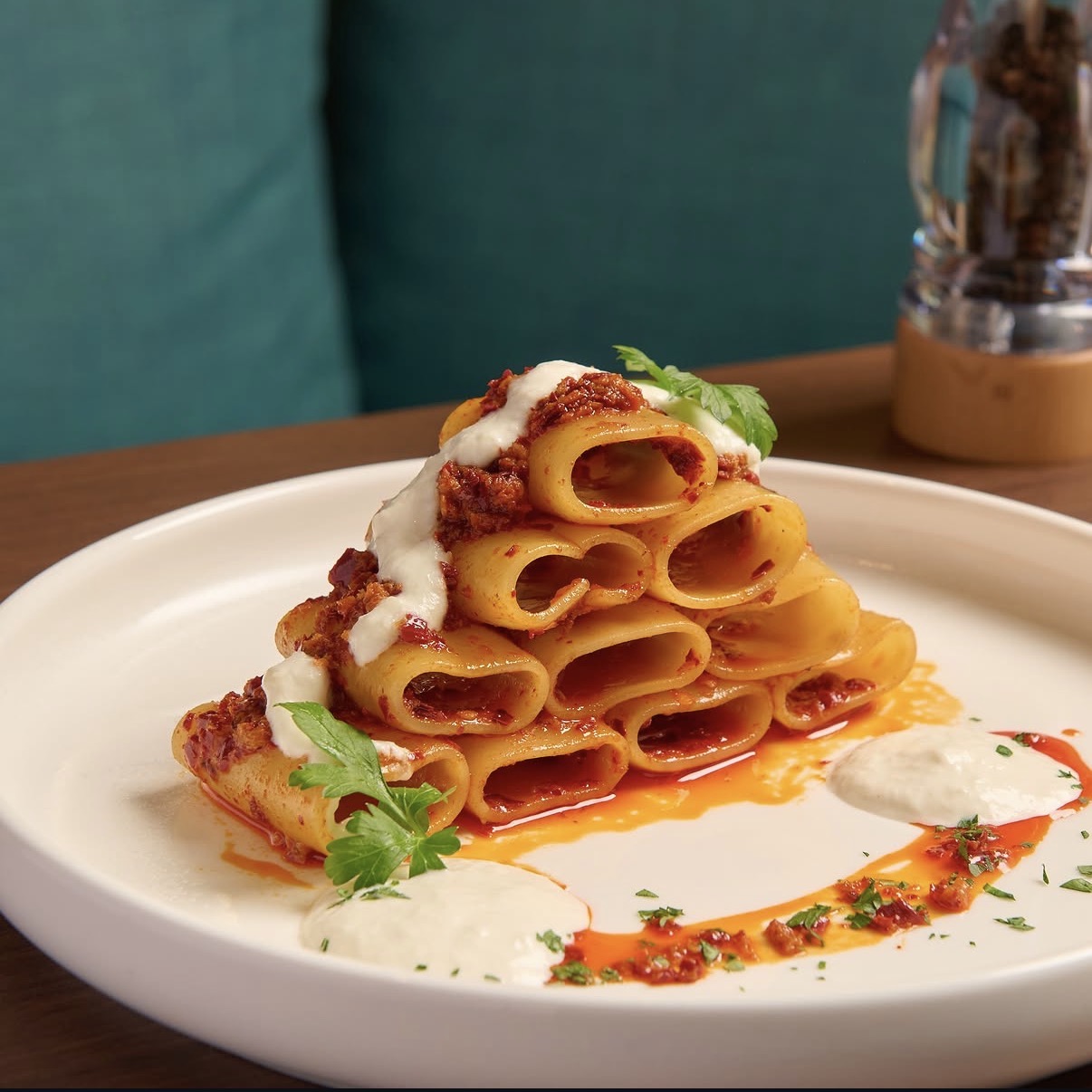 Paccheri 'Nduja & Stracciatella