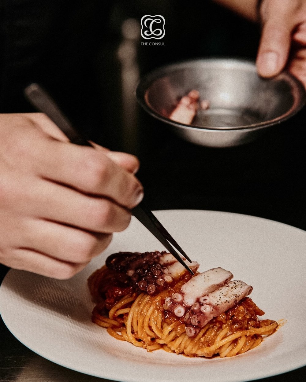 SPAGHETTI WITH GRILLED OCTOPUS
