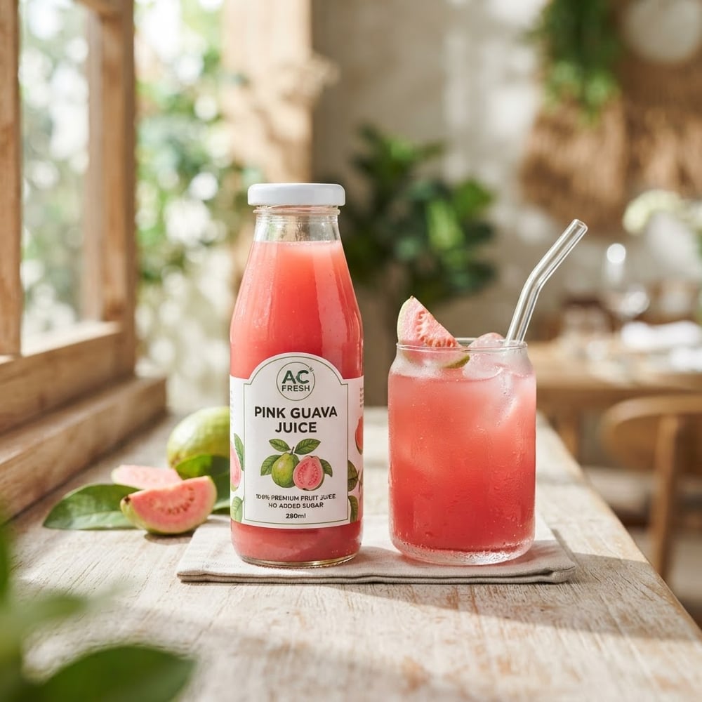 AC Fresh Pink Guava Juice 280ml