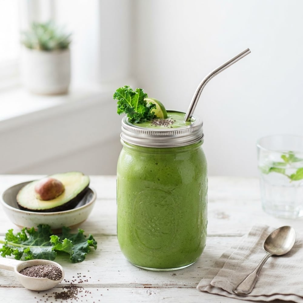 Avocado Kale Green Smoothie