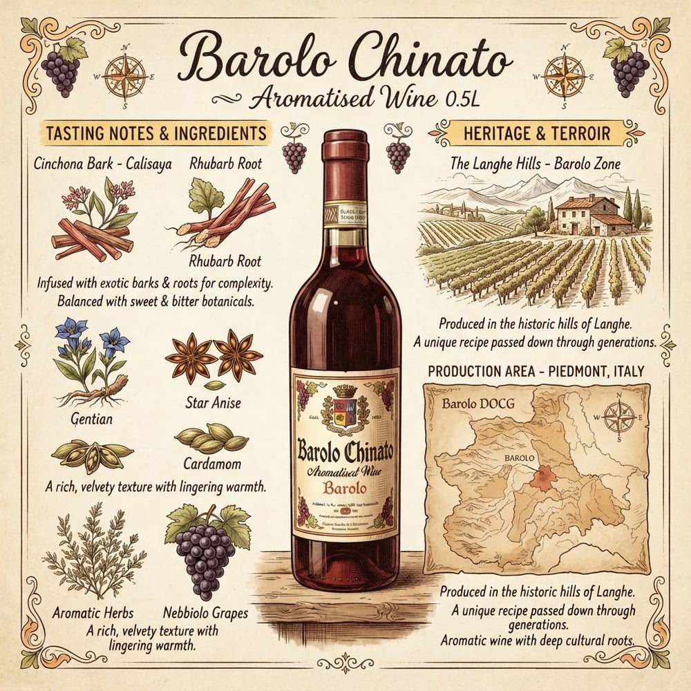 Barolo Chinato Aromatised Wine 0.5L