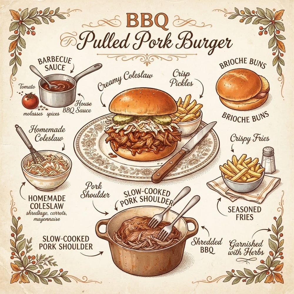 BBQ Pulled Pork Burger