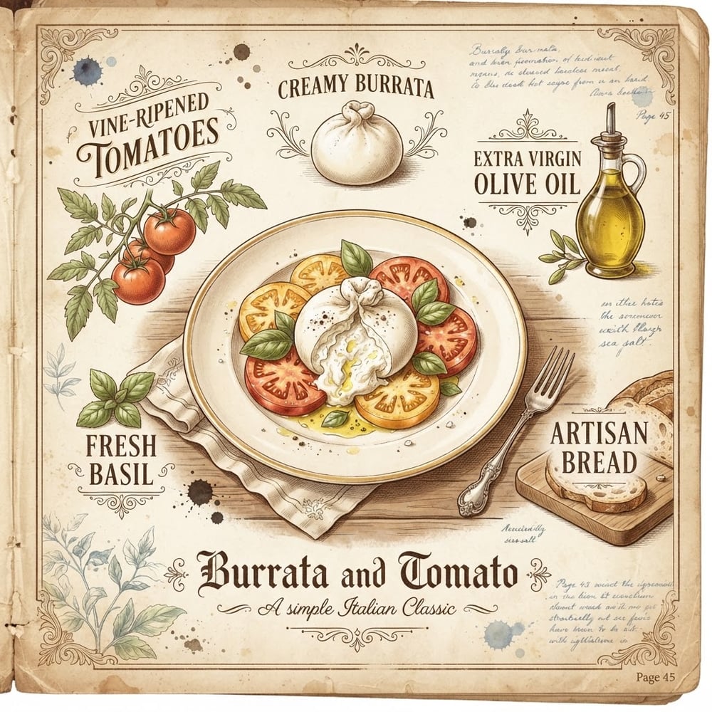 Burrata and Tomato