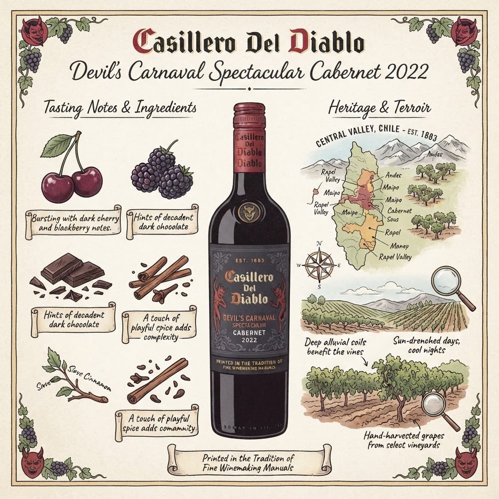 Casillero Del Diablo Devil's Carnaval Spectacular Cabernet 2022