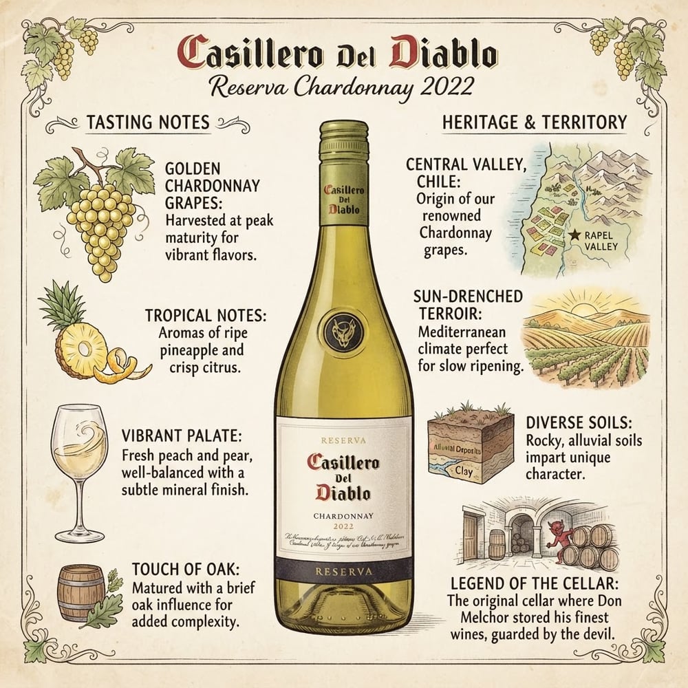 Casillero Del Diablo Reserva Chardonnay 2022