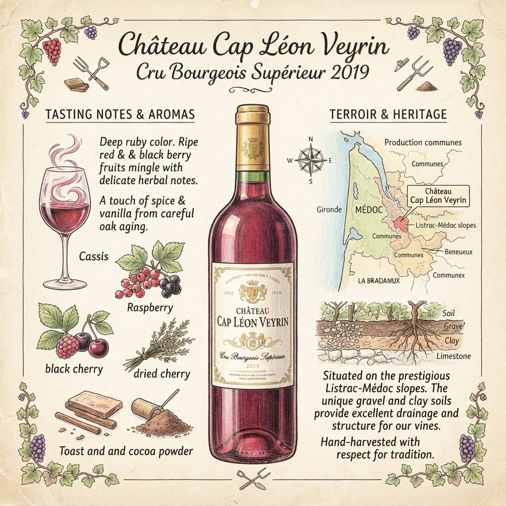 Château Cap Léon Veyrin Cru Bourgeois Supérieur 2019