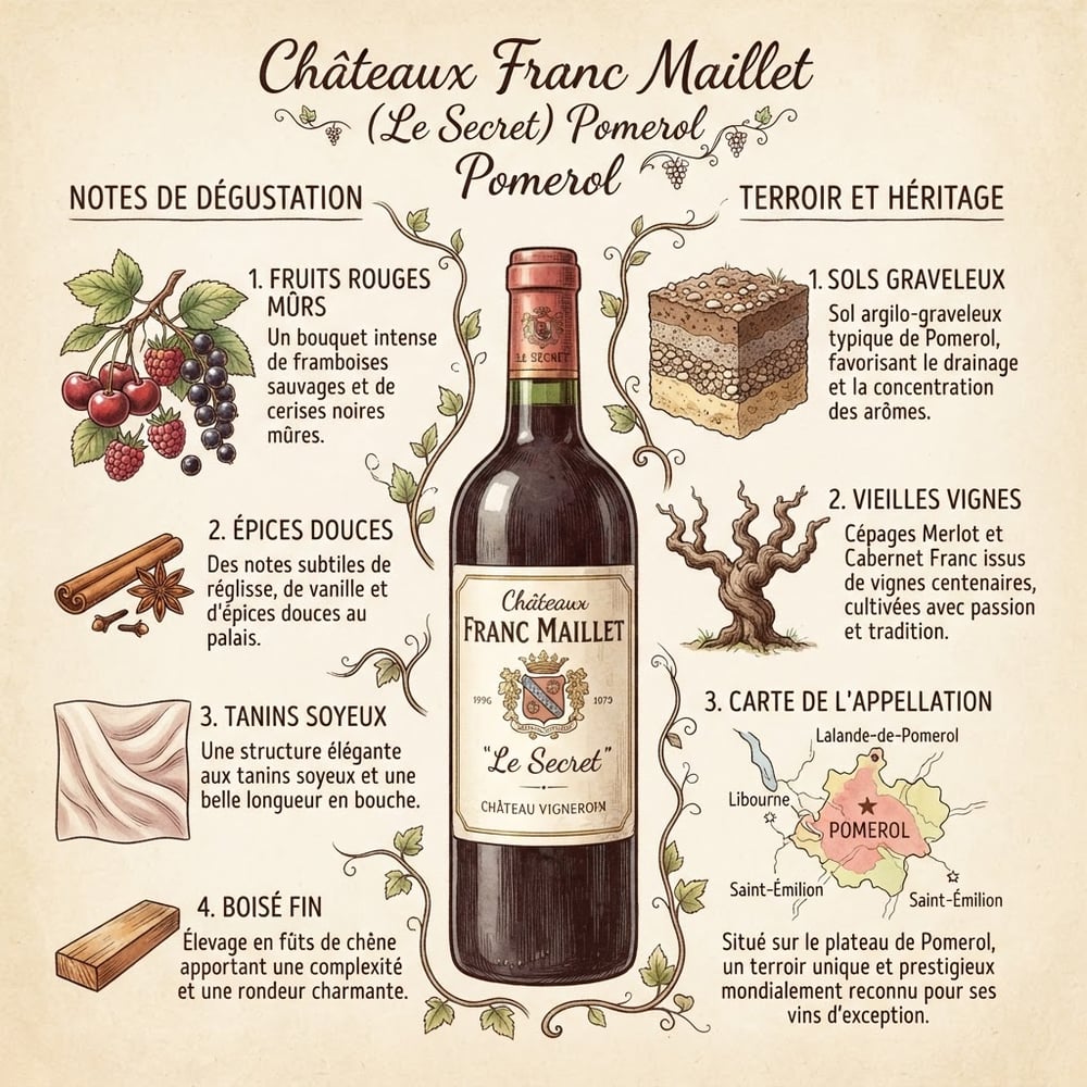Chateaux Franc Maillet (Le Secret) Pomerol