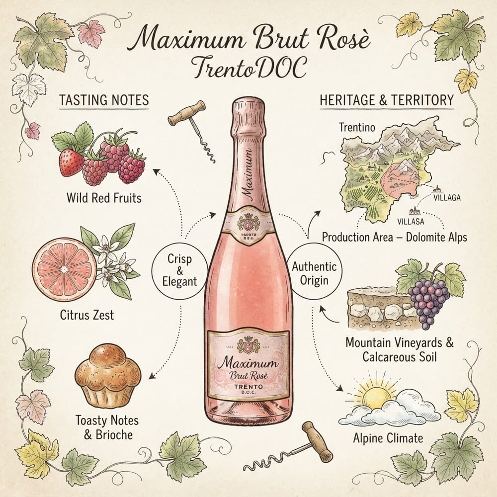 Maximum Brut Rosè TrentoDOC