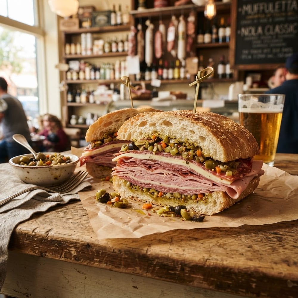 Mortadella Muffuletta