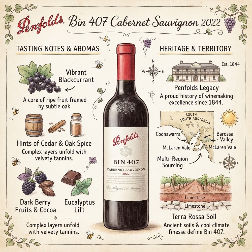 Penfolds Bin 407 Cabernet Sauvignon 2022