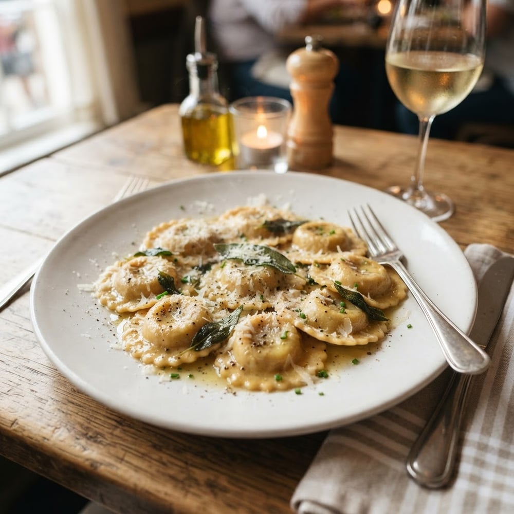 Ravioli di Ricotta e Spinaci