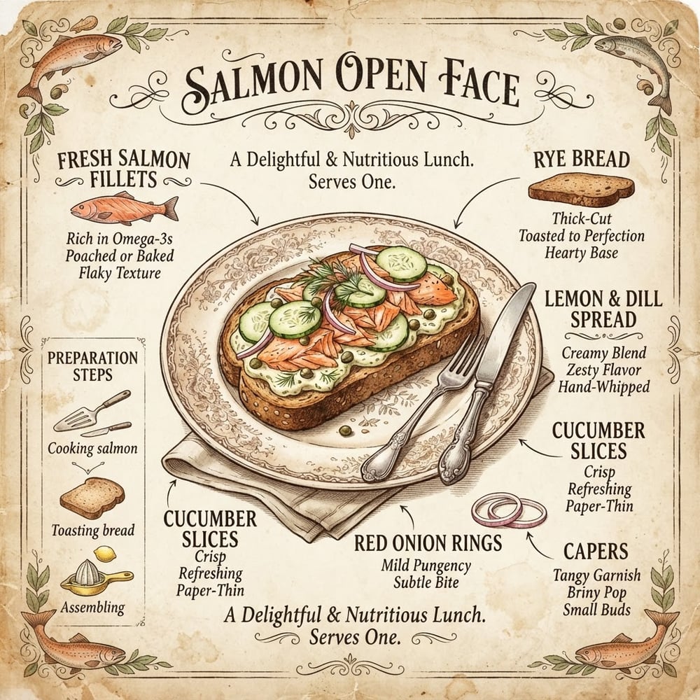 Salmon Open Face