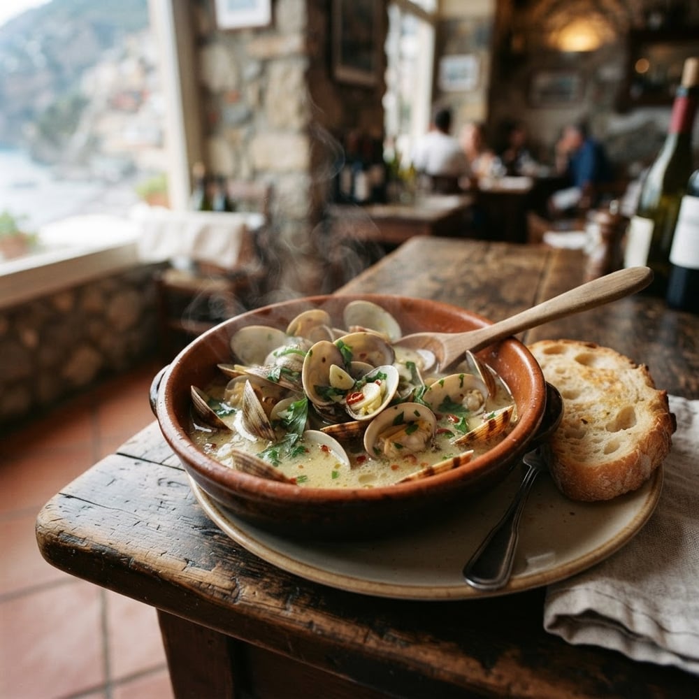 Spicy Vongole in White Wine Cream