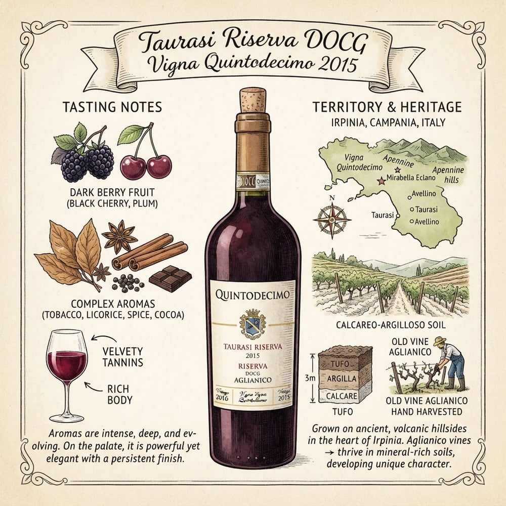 Taurasi Riserva DOCG Vigna Quintodecimo 2015