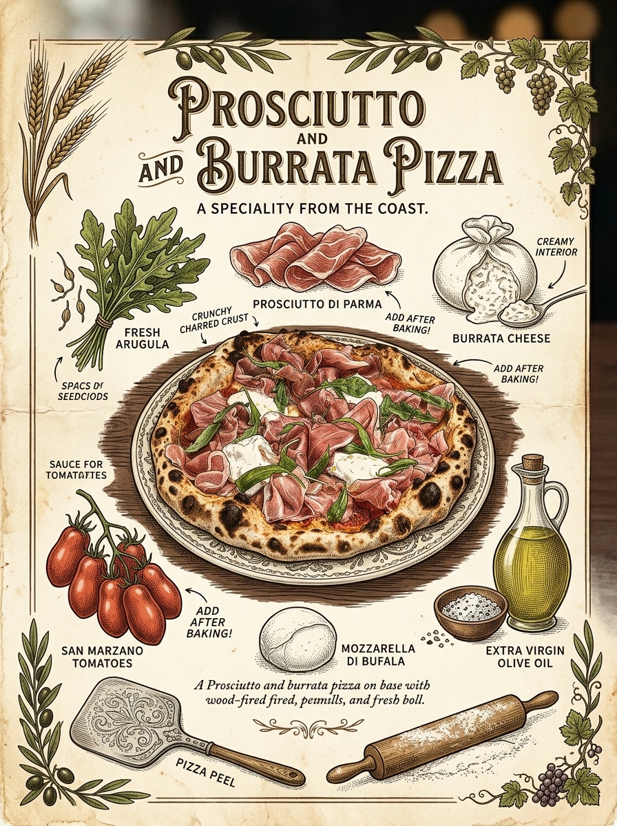Pizza Burrata & Prosciutto