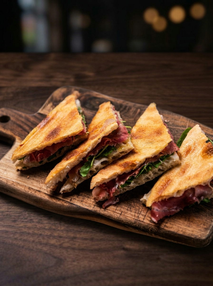 Schiacciata Stracciatella, Parma Ham & Rocket