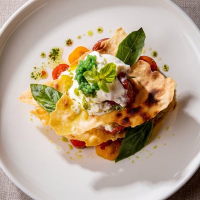 BURRATA CHEESE MILLE-FEUILLE